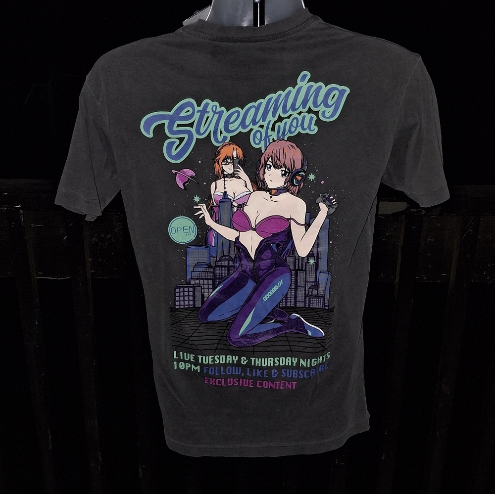 NWOT OPEN 925 Streaming Of You Anime  Girls T Shirt Size Small